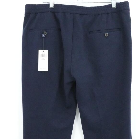 Polo Ralph Lauren Pants Mens 38x32 Navy Aviator Classics Pleated Elastic Waist - Picture 6 of 15